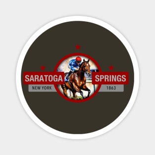 Saratoga Springs Horse Racing Track Magnet